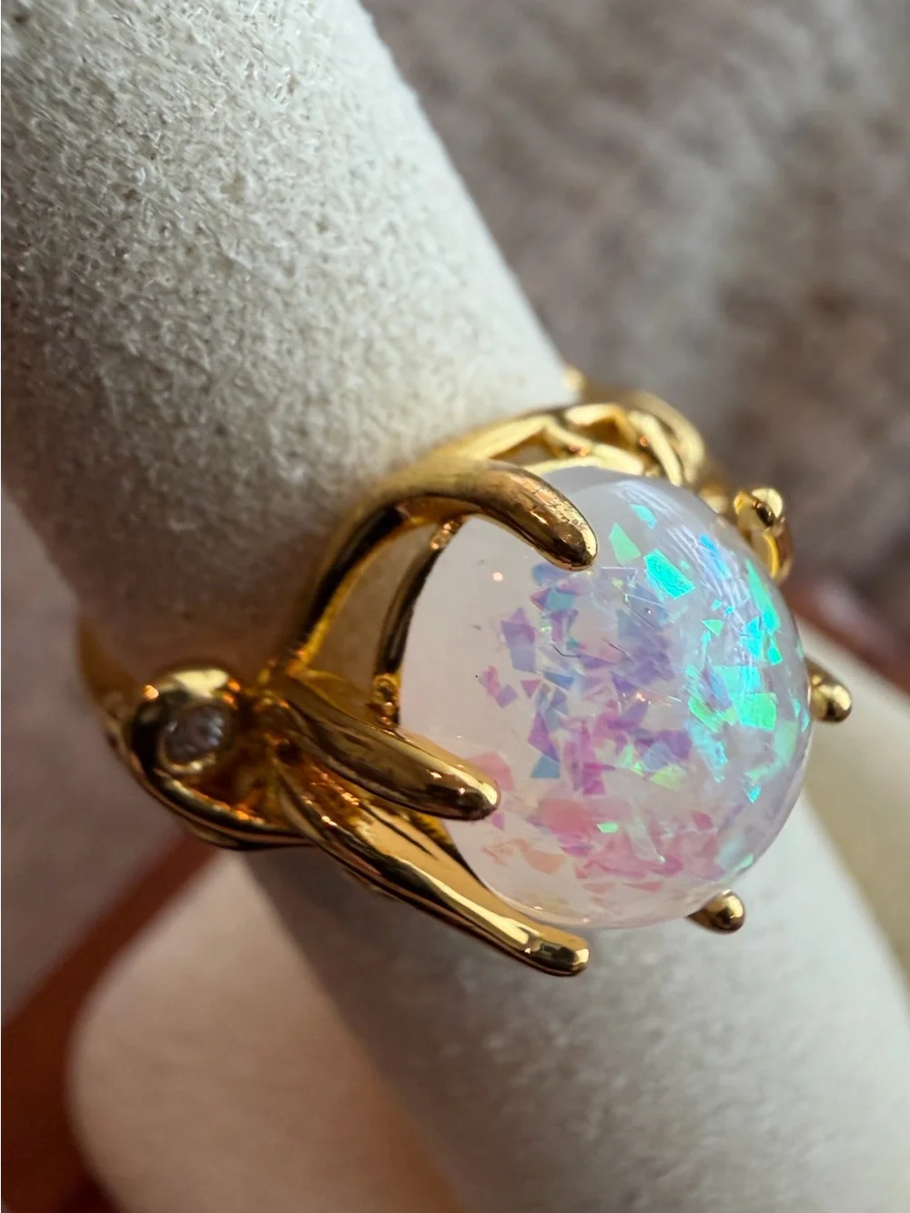 Faux Opal Fairycore Ring 🧚